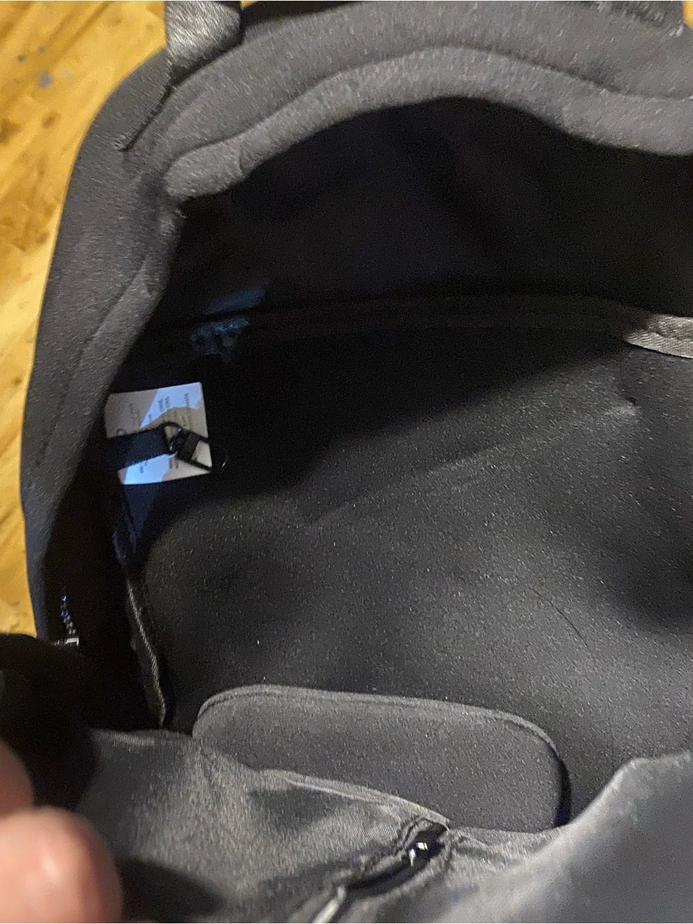 ALO Yoga Black Everyday Backpack with Front Zip Pocket